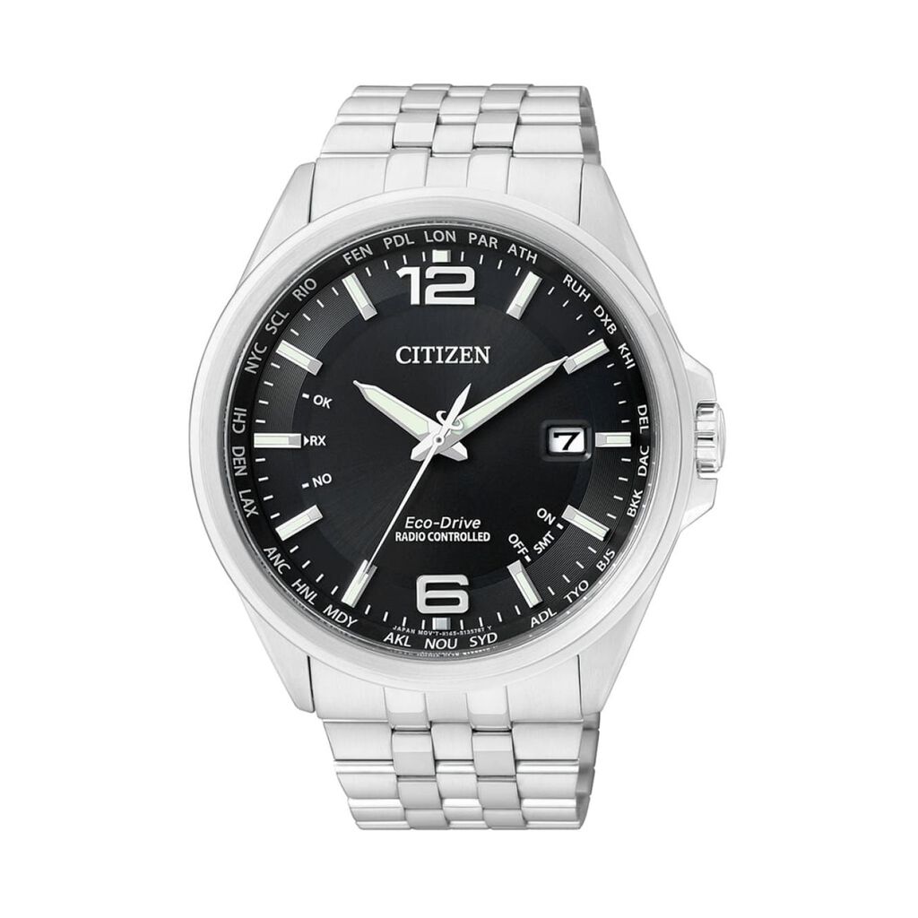 🦚 Citizen Herrenuhr Funk Eco-Drive CB0010-88E Quarz, Uhr ohne Stein