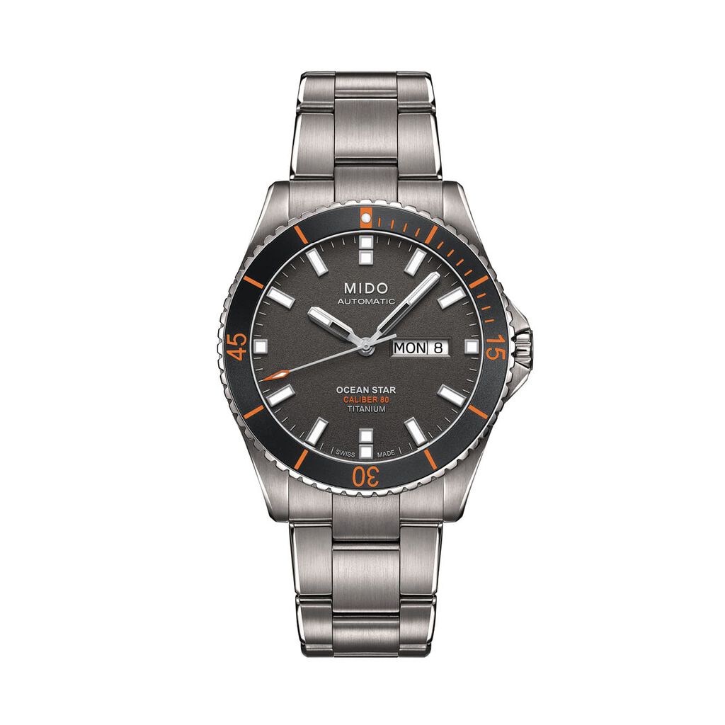 🦚 Mido Herrenuhr Ocean Star 200 M0264304406100, Uhr ohne Stein
