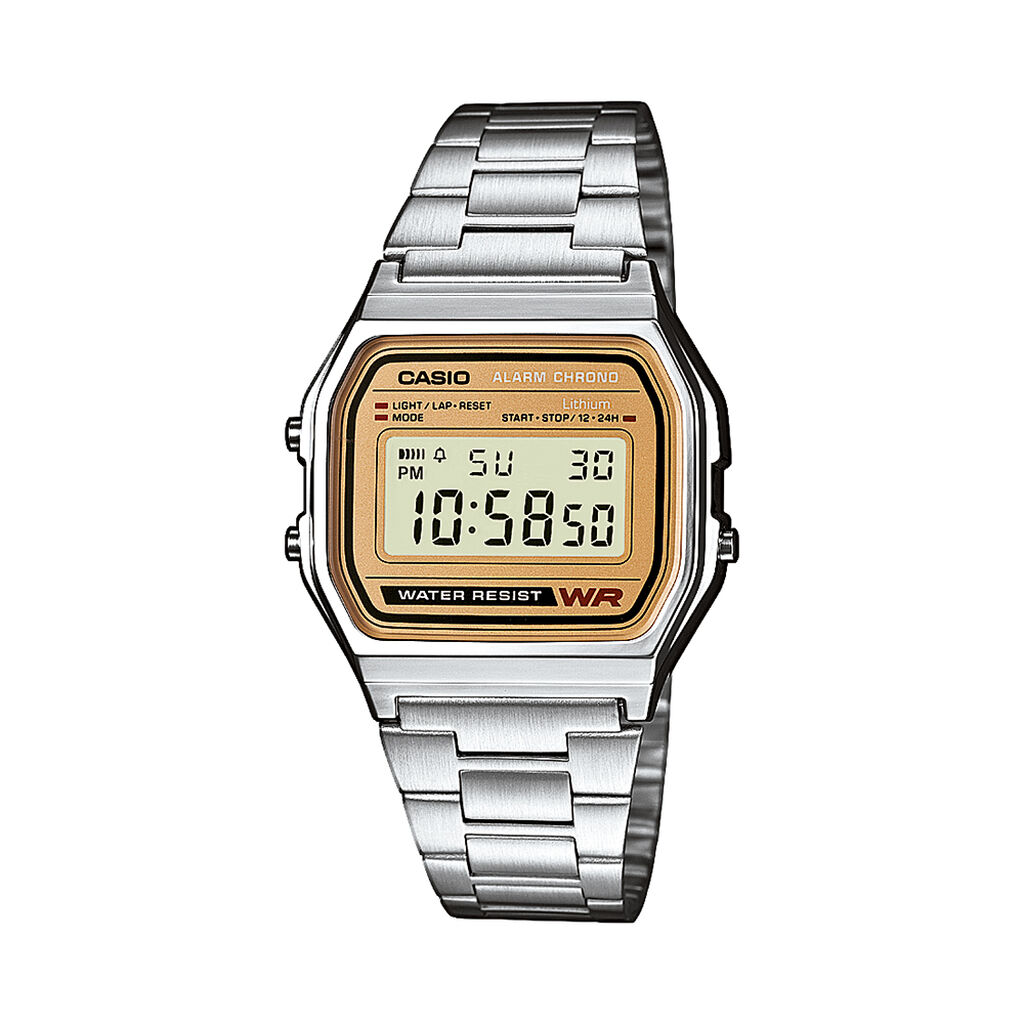 🦚 Casio Collection Unisexuhr Retro A158wea-9ef Retro, Uhr ohne Stein