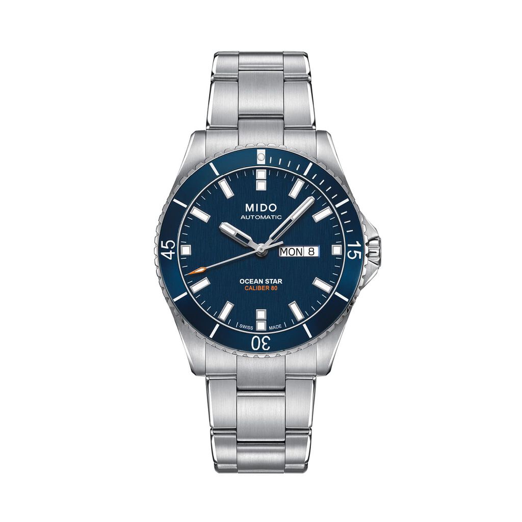 🦚 Mido Herrenuhr Ocean Star 200 M0264301104100, Uhr ohne Stein