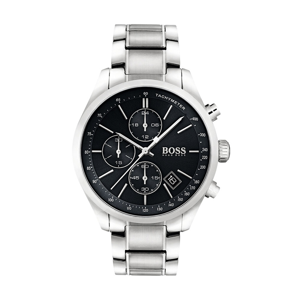 🦚 Boss Herrenuhr Grand Prix 1513477 Quarz , Uhr ohne Stein