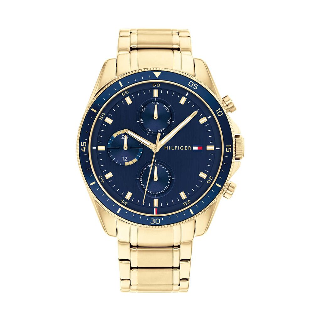 🦚 Tommy Hilfiger Herrenuhr 1791834 Quarz, Uhr ohne Stein