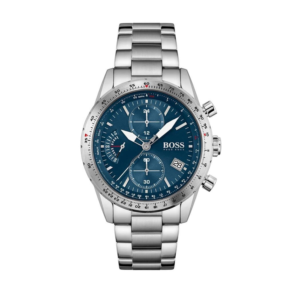 🦚 Hugo Boss Herrenuhr 1513850 Quarz, Uhr ohne Stein