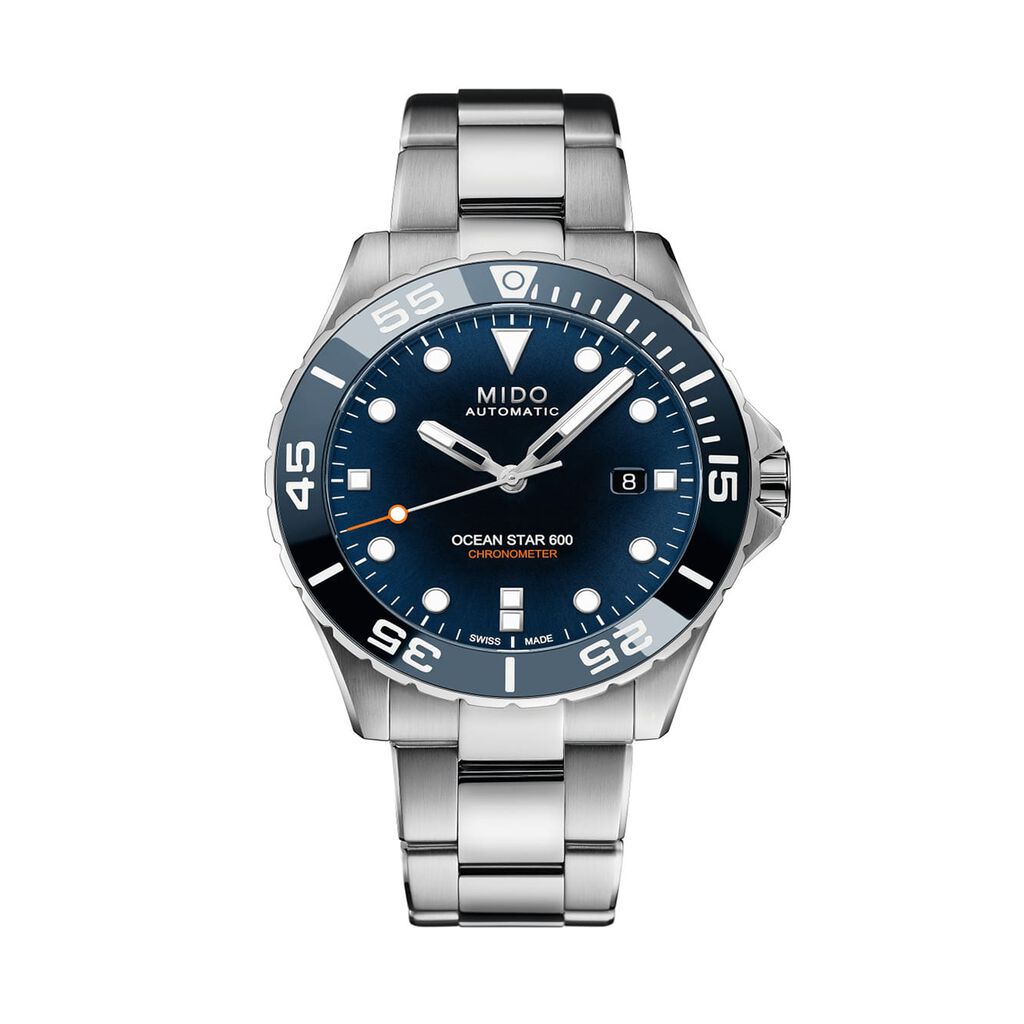 🦚 Mido Herrenuhr Ocean Star Captain M0266081104101, Uhr ohne Stein