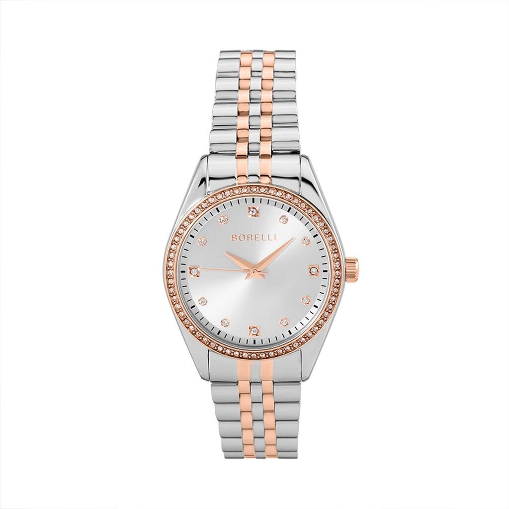 🦚 Borelli Damenuhr Atlanta BR.2470L/03M Quarz, Uhr ohne Stein