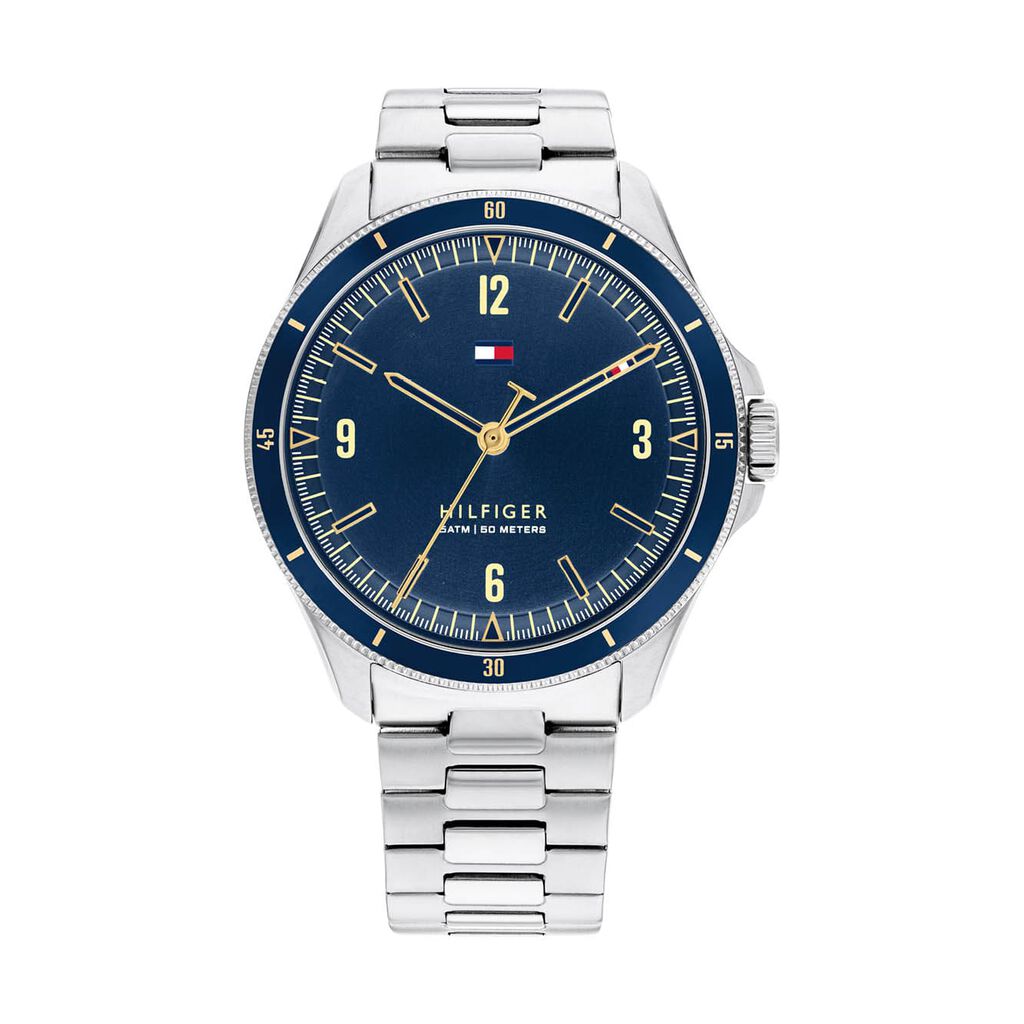 🦚 Tommy Hilfiger Herrenuhr Maverick 1791902 Quarz, Uhr ohne Stein