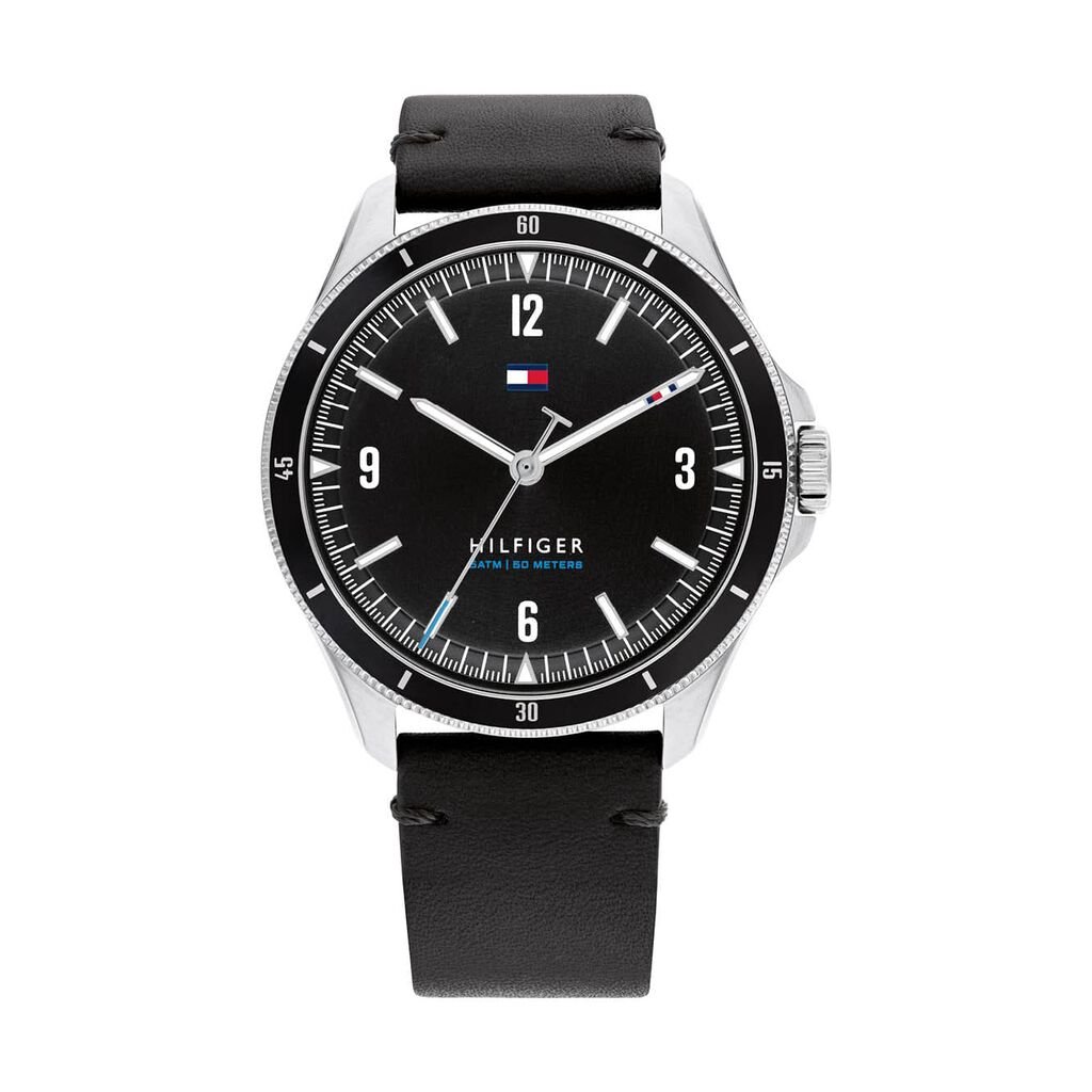 🦚 Tommy Hilfiger Herrenuhr Maverick 1791904 Quarz, Uhr ohne Stein