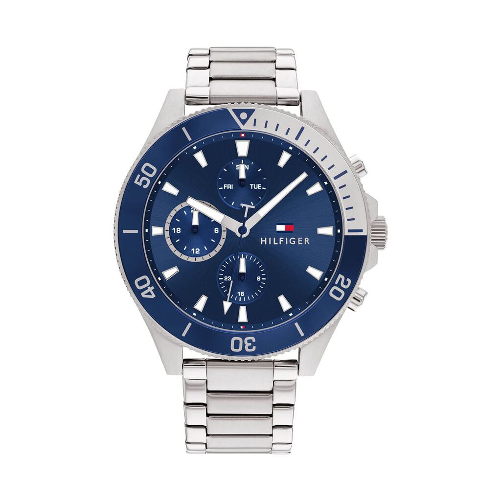 🦚 Tommy Hilfiger Herrenuhr Larson 1791917 Quarz, Uhr ohne Stein