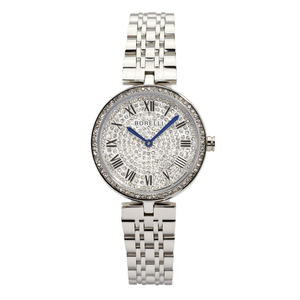 🦚 Borelli Damenuhr Sandnes BR.4217L/01M Quarz, Uhr mit Stein