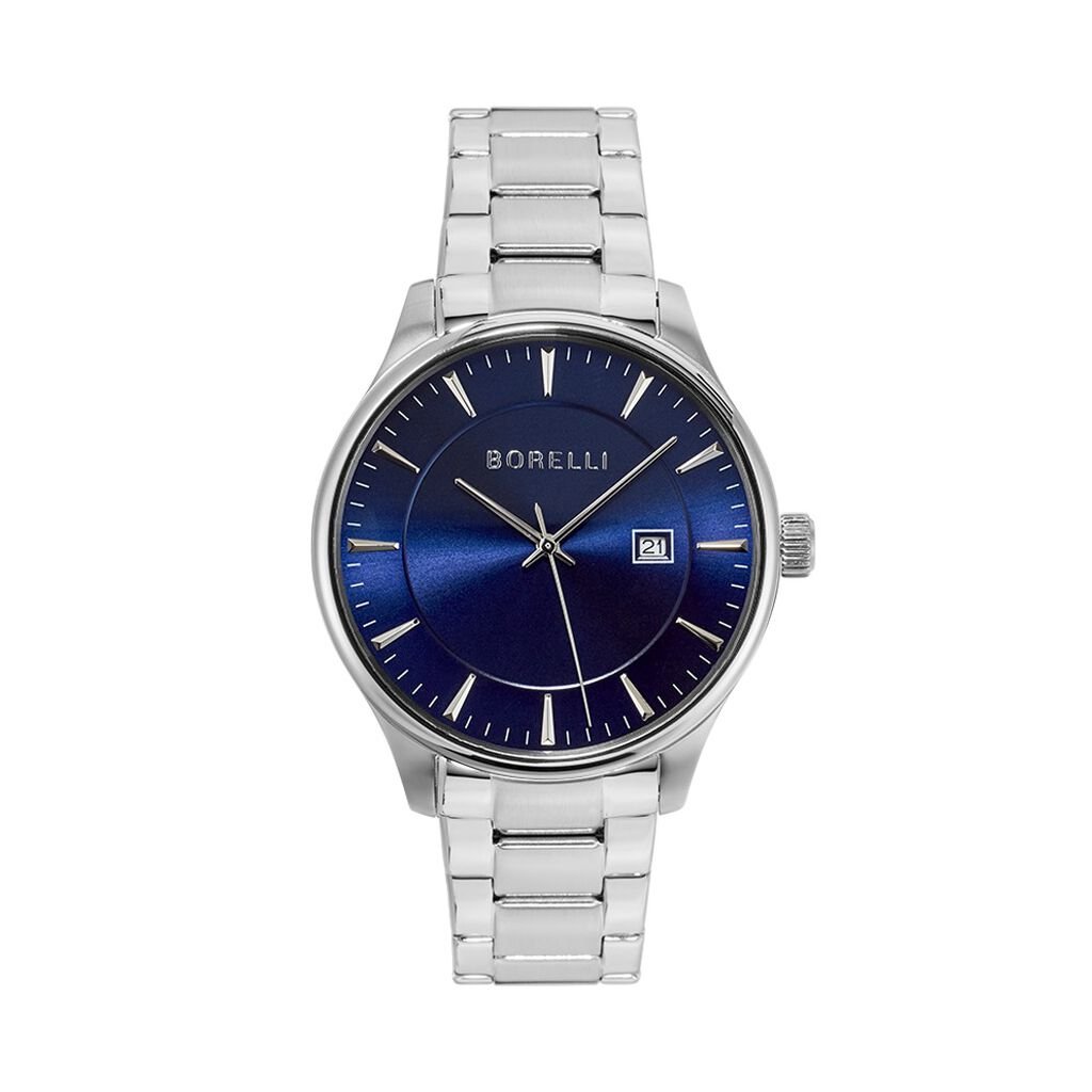 🦚 Borelli Herrenuhr Bergen BR.8009M/02M Quarz, Uhr ohne Stein