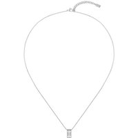 BOSS Kette mit Anhänger Schmuck Edelstahl Halsschmuck Ankerkette CLIA, mit Glasstein silberfarben