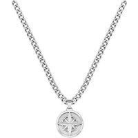 BOSS Kette mit Anhänger Schmuck Edelstahl Halsschmuck Panzerkette NORTH silberfarben