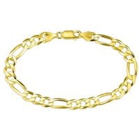 Bruno Banani Armband Schmuck Geschenk Silber 925 Armschmuck Armkette Figarokette gelb|goldfarben
