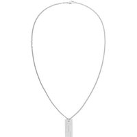 Calvin Klein Kette mit Anhänger Schmuck Edelstahl Halsschmuck Halskette Venezianerkette GRID silberfarben