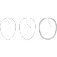 Calvin Klein Edelstahlketten-Set ACCENT, 35000626 (Set, 3-tlg) silberfarben