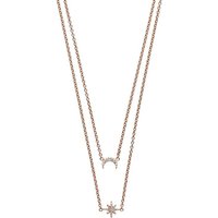Emporio Armani Collier Emporio Armani Damen-Kette 925er Silber Zirkon goldfarben