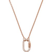 Emporio Armani Collier Emporio Armani Damen-Kette 925er Silber Glasstein goldfarben