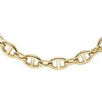 Fossil Kette ohne Anhänger HERITAGE D-LINK, JF04521710 gelb|goldfarben