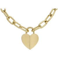 Fossil Kette mit Anhänger HARLOW, JF04656710, JF04657040 gelb|goldfarben