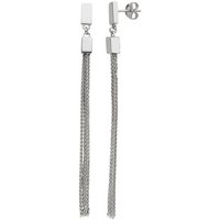 JOBO Paar Ohrhänger, mit Ketten 925 Silber silberfarben