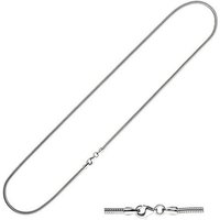 JOBO Silberkette, Schlangenkette 925 Silber 42 cm 1,6 mm silberfarben