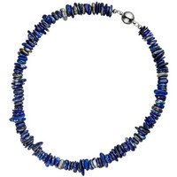 JOBO Kette ohne Anhänger, mit Lapislazuli 44 cm blau