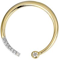 JOBO Kettenanhänger, 585 Gold mit 8 Diamanten gelb|goldfarben