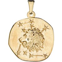 JOBO Sternzeichenanhänger Sternzeichen Löwe, 333 Gold gelb|goldfarben