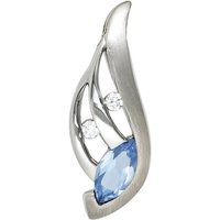 JOBO Kettenanhänger Anhänger mit Zirkonia, 925 Silber silberfarben