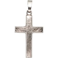 JOBO Kreuzanhänger Anhänger Kreuz, 375 Weißgold silberfarben