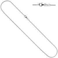 JOBO Silberkette, Schlangenkette 925 Silber 45 cm 1,3 mm silberfarben
