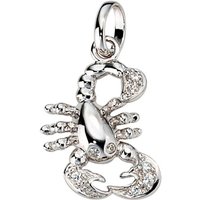 JOBO Sternzeichenanhänger Sternzeichen Skorpion, 925 Silber mit Zirkonia silberfarben