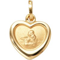 JOBO Engelanhänger Anhänger Schutzengel, 333 Gold gelb|goldfarben
