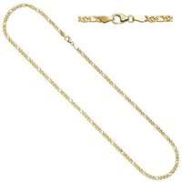 JOBO Goldkette, Zwillings-Panzerkette 585 Gold 45 cm 3 mm gelb|goldfarben