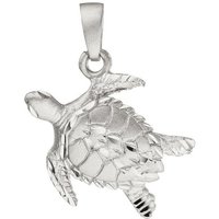 JOBO Kettenanhänger Anhänger Schildkröte, 925 Silber silberfarben