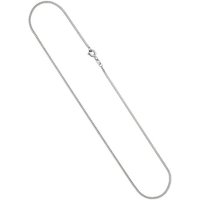 JOBO Kette ohne Anhänger, Panzerkette 333 Weißgold 1,7 mm 36 cm silberfarben