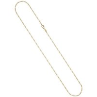 JOBO Goldkette, Figarokette 333 Gold diamantiert 1,7 mm 45 cm gelb|goldfarben