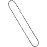 JOBO Silberkette, Kordelkette 925 Silber massiv 45 cm 4,3 mm silberfarben