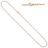 JOBO Goldkette, Kugelkette 585 Roségold 50 cm 2,0 mm goldfarben
