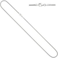 JOBO Goldkette, Schlangenkette 585 Weißgold 38 cm 1,4 mm silberfarben