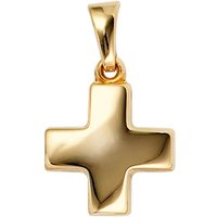 JOBO Kreuzanhänger Anhänger Kreuz, 333 Gold gelb|goldfarben