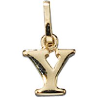 JOBO Buchstabenanhänger Anhänger Buchstabe, 333 Gold gelb|goldfarben