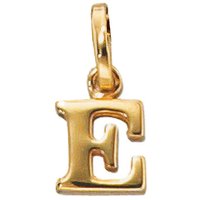 JOBO Buchstabenanhänger Anhänger Buchstabe, 333 Gold gelb|goldfarben