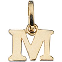 JOBO Buchstabenanhänger Anhänger Buchstabe, 333 Gold gelb|goldfarben