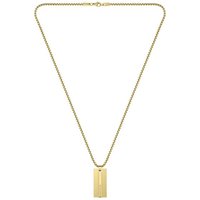 Lacoste Kette mit Anhänger Schmuck Edelstahl Halsschmuck Halskette Venezianer ADVENTURER gelb|goldfarben