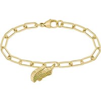 Lacoste Armkette CROCODILE, 2040306, 2040363, mit Glasstein gelb|goldfarben|grün|orange
