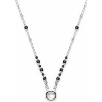 LEONARDO Charm-Kette Halskette Osira Clip&Mix, 023294, mit Glasperle schwarz