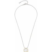 LEONARDO Kette mit Anhänger Halskette Pirella, 023203, mit Perlmutt gelb|goldfarben|weiß