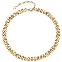 LEONARDO Edelstahlkette Leonardo Damen-Kette Edelstahl gelb|goldfarben