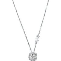 MICHAEL KORS Kette mit Anhänger MKC1407AN040 Halskette mit Anhänger Damen Zirkonia Logo Silber